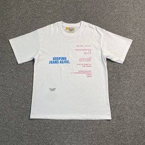 Gallery White Short Sleeve Letter Text Print T-Shirt